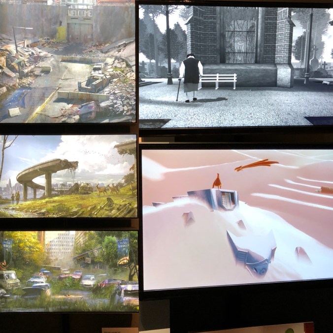 Examples Of Modern Videogame Artwork at the V&A Videogame Exhibition