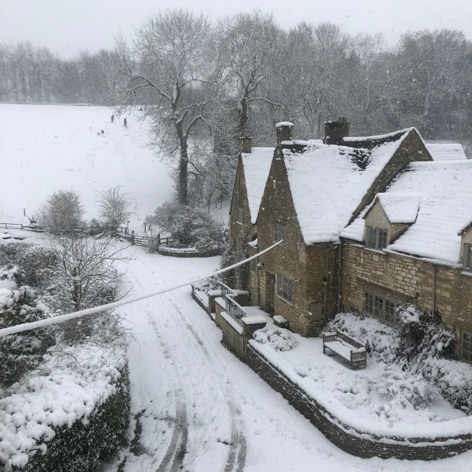 Snow And Sledging Outside Our Front Door