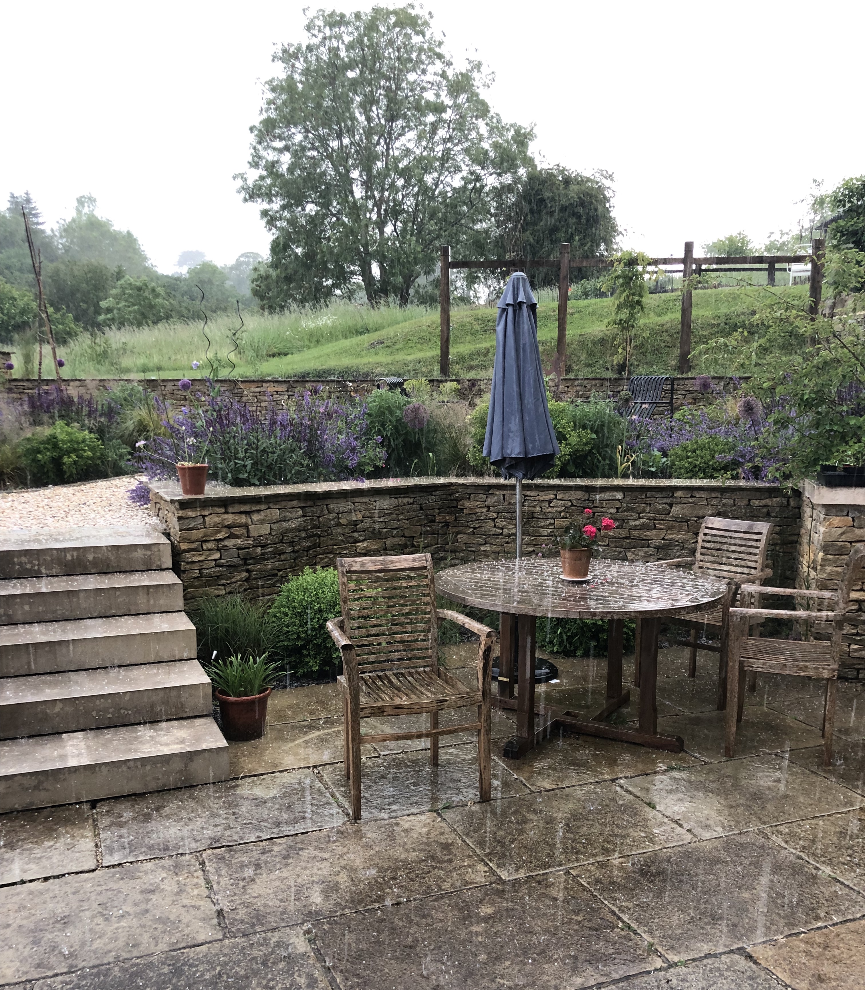 The Garden In A Hailstorm