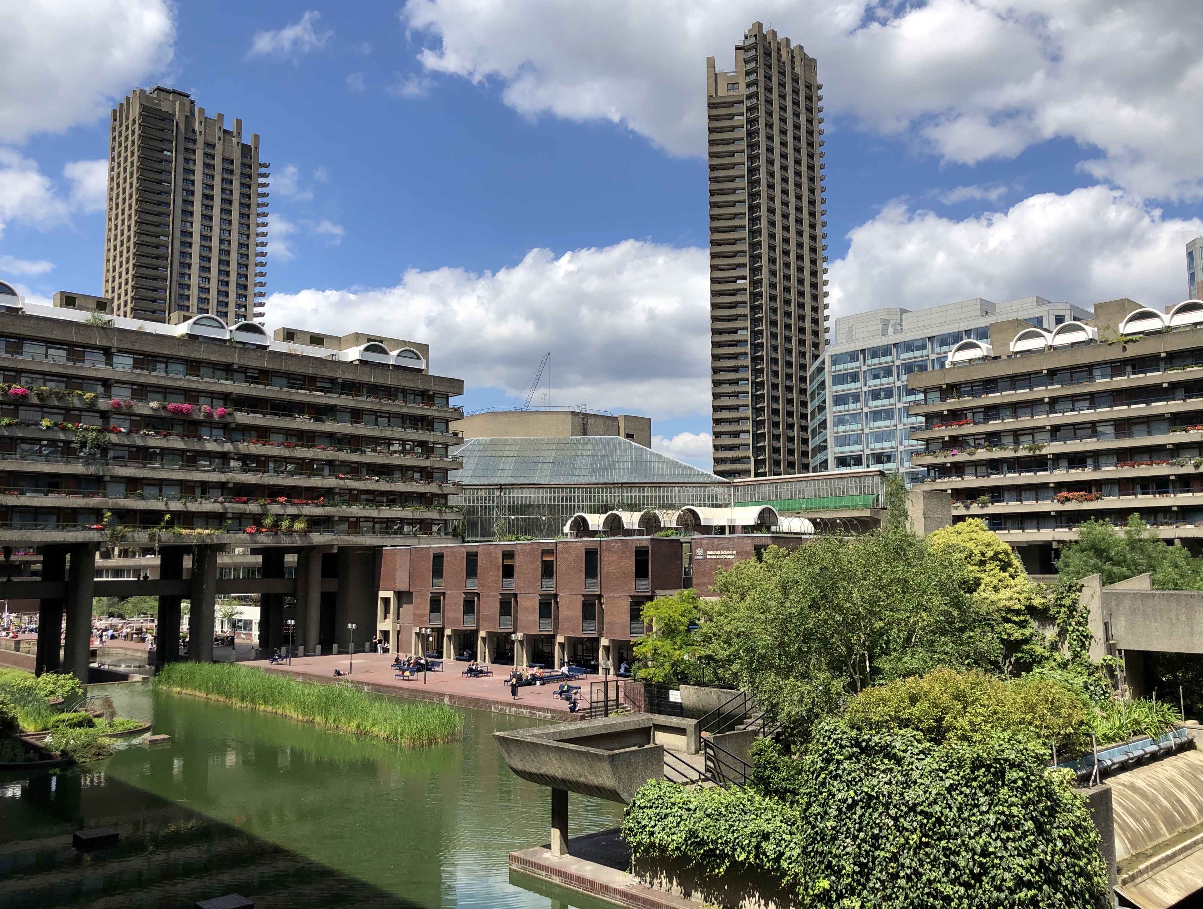 View Of The Barbican Complex In The Sun