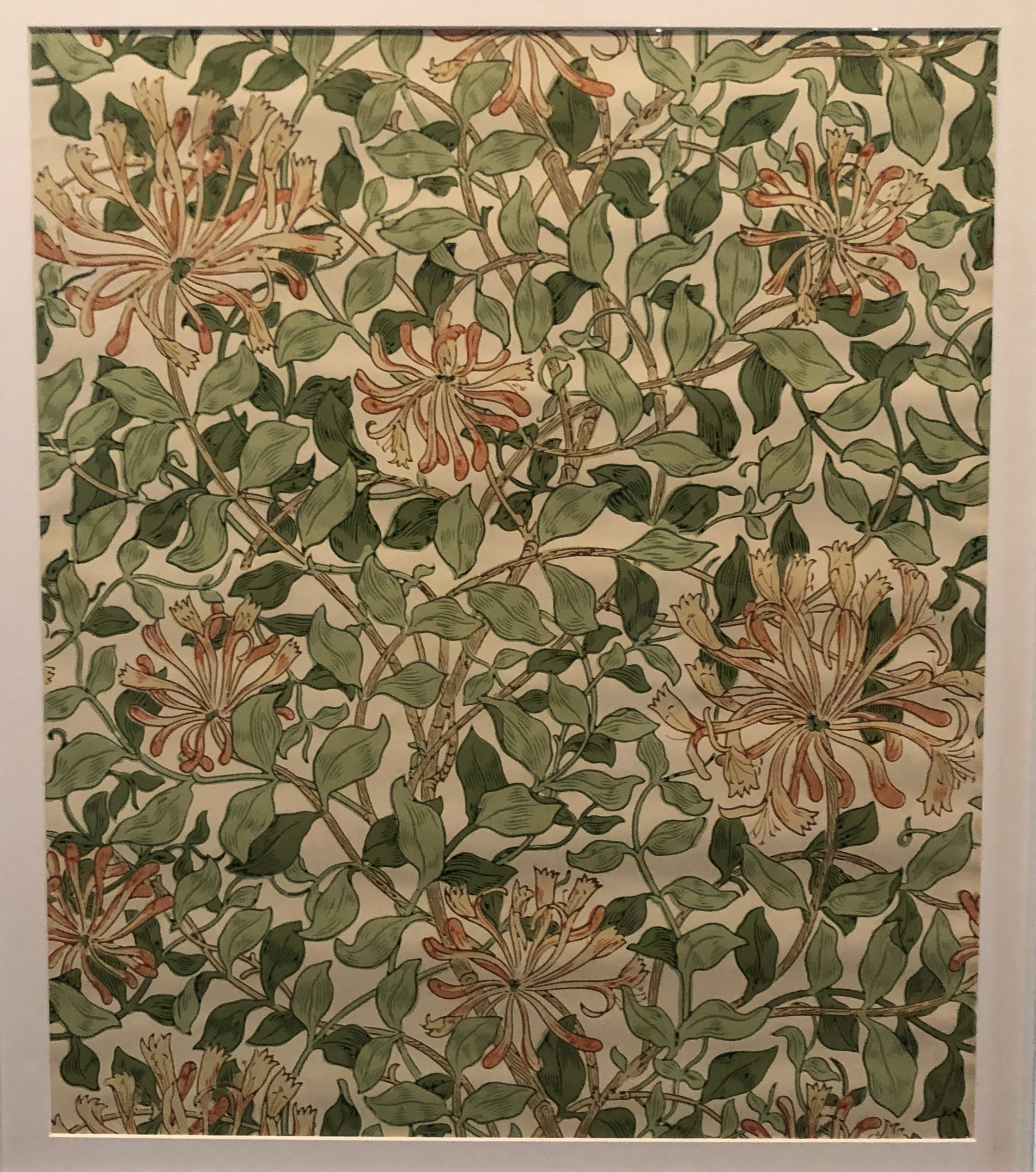 Honeysuckle Print Wallpaper - Typical William Morris