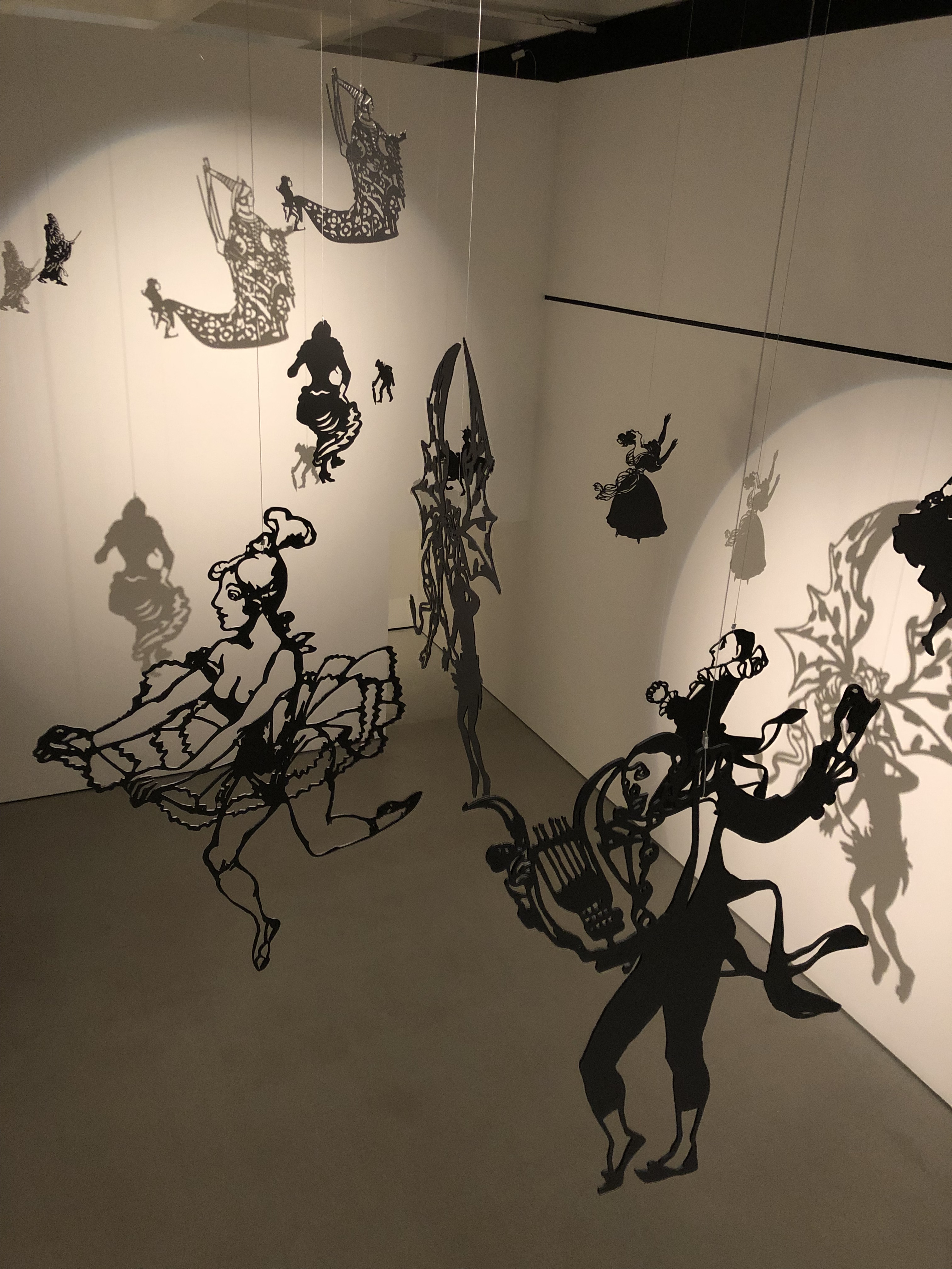 Reconstruction Of Chat Noir's Shadow Theatre Pieces In The Barbican Exhibition: Into The Night