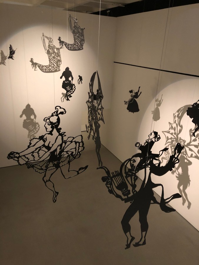 Reconstruction Of Chat Noir's Shadow Theatre Pieces In The Barbican Exhibition: Into The Night