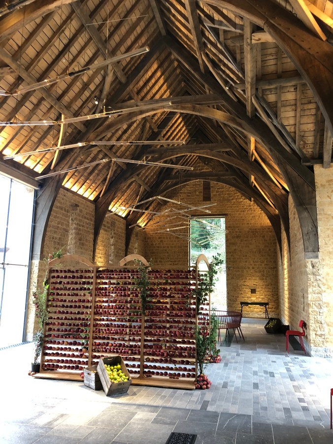 The Newt Reception: Apple Display And Roof Sculpture