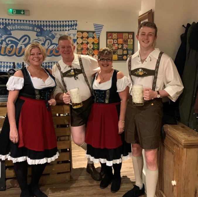 Postscript: Goodbye October Celebrated Nicely In Our Local Pub's Octoberfest