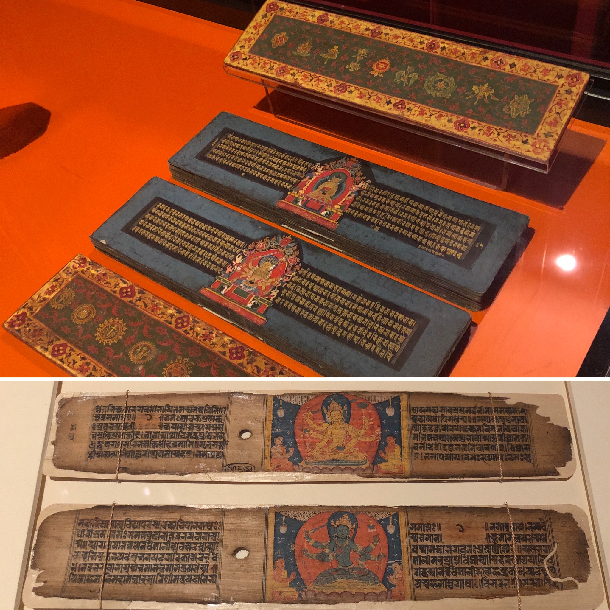 Nepalese Buddhist Palm Leaf Texts (17th and 12th Century)
