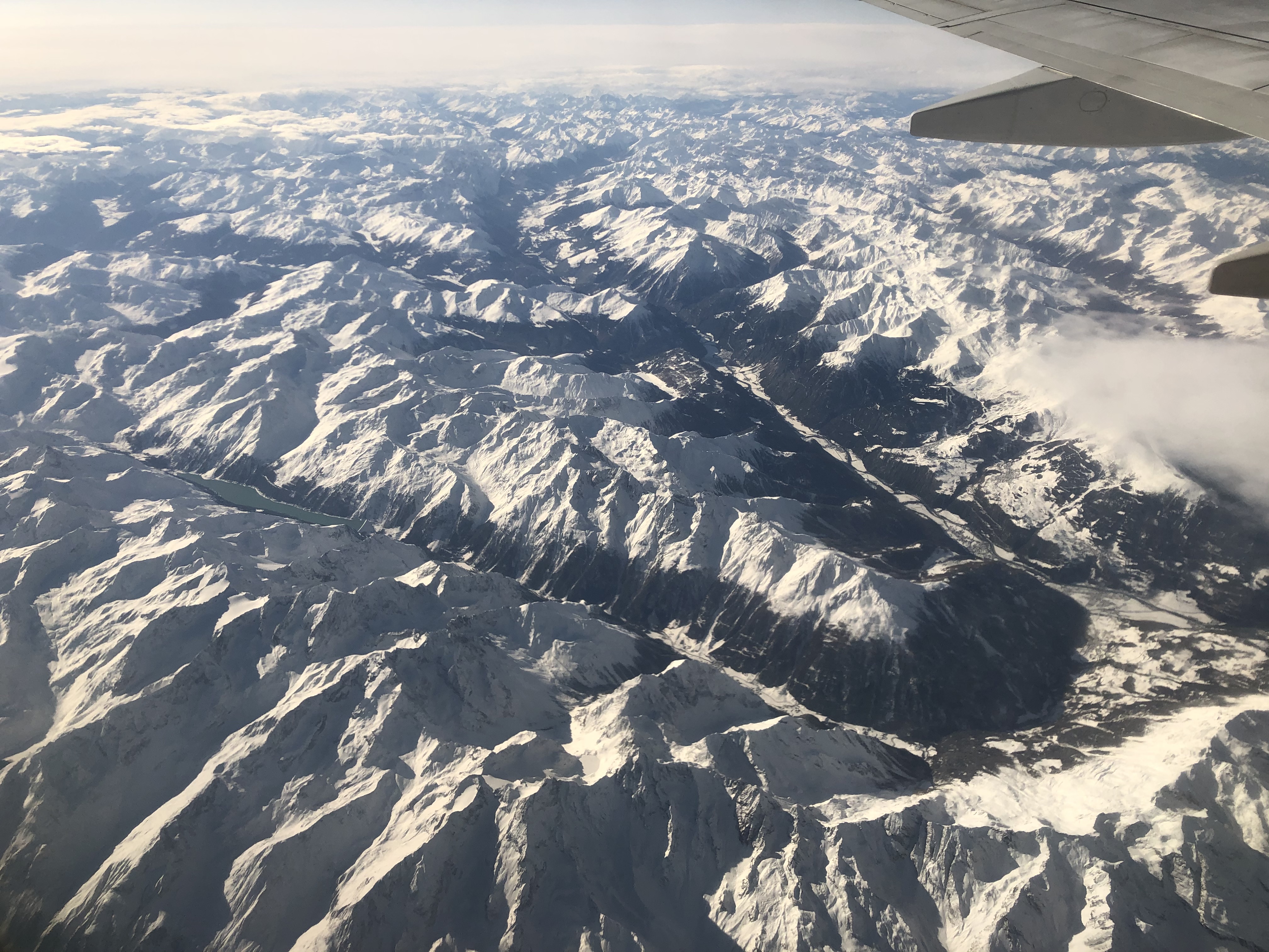 One Of Those Dreamy Views Out Of An Aeroplane Window - In This Case Over The Alps