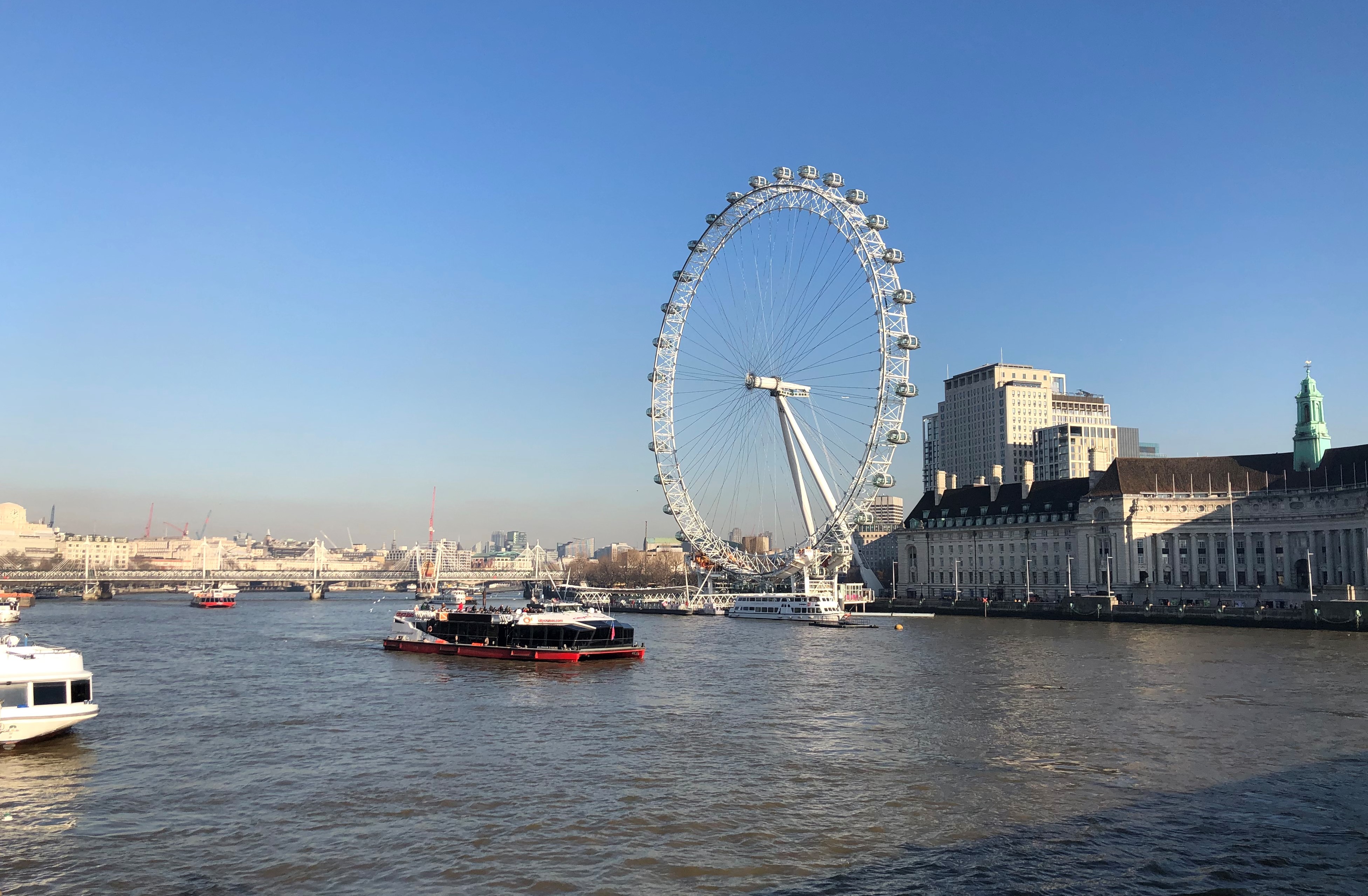 Bright London Day From Westminster Bridge