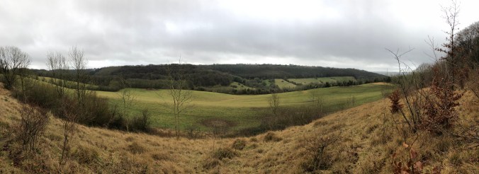 Panoramic View Of Slad Valley