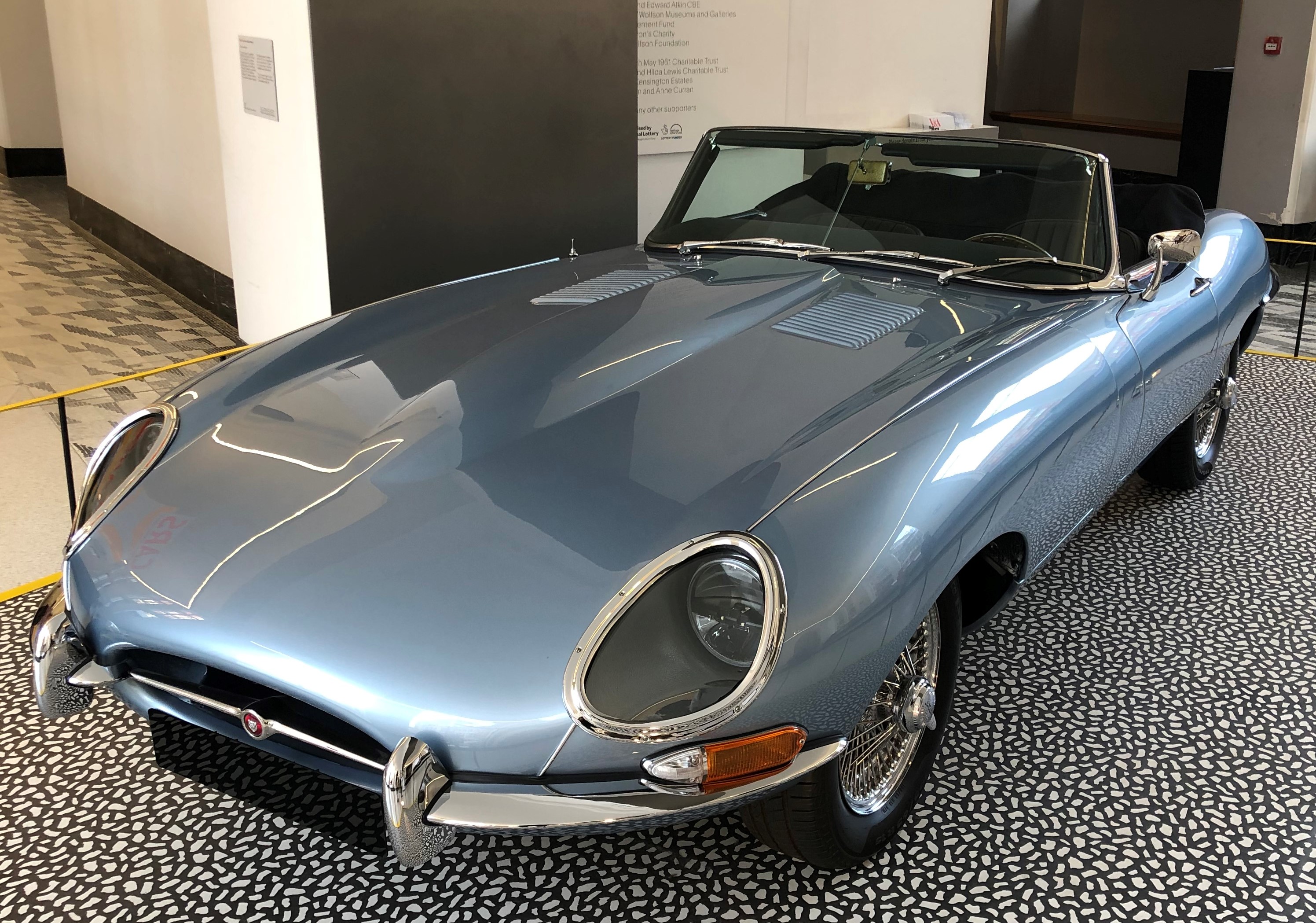 'Cars: Accelerating the Modern World' Exhibition At The V&A Starts And Finishes With This Shiny E-Type Jaguar