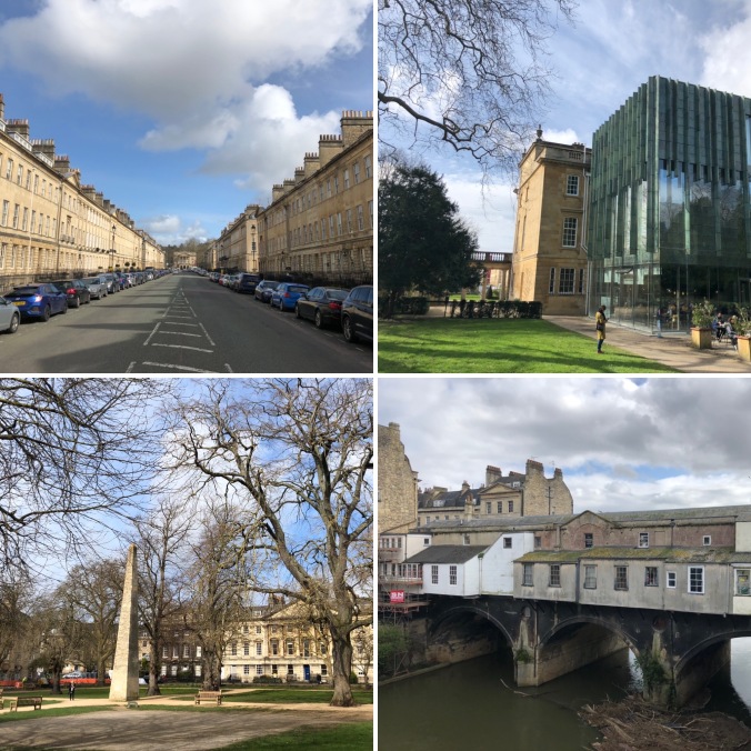 Views Of Bath: Holbourne Museum (Top), Queen Square (Bottom Left) And Pulteney Bridge