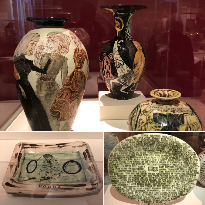 Vases And Plates by Grayson Perry, Holbourne Museum Exhibition