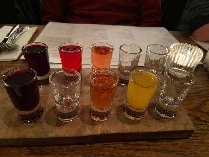 A Selection Of Vodkas, Part Finished. Best Was The Horseradish Flavoured One
