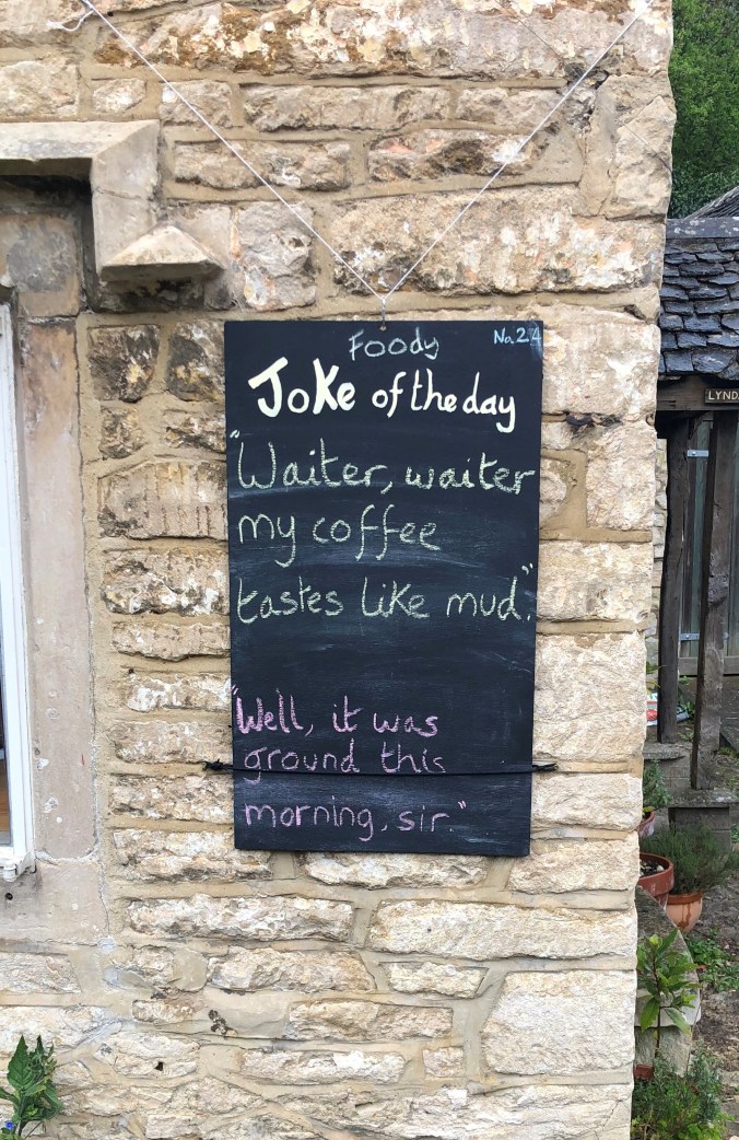 One Of The Innovations That Has Sprung Up In Our Hamlet - One Of Three A Joke-A-Day Boards