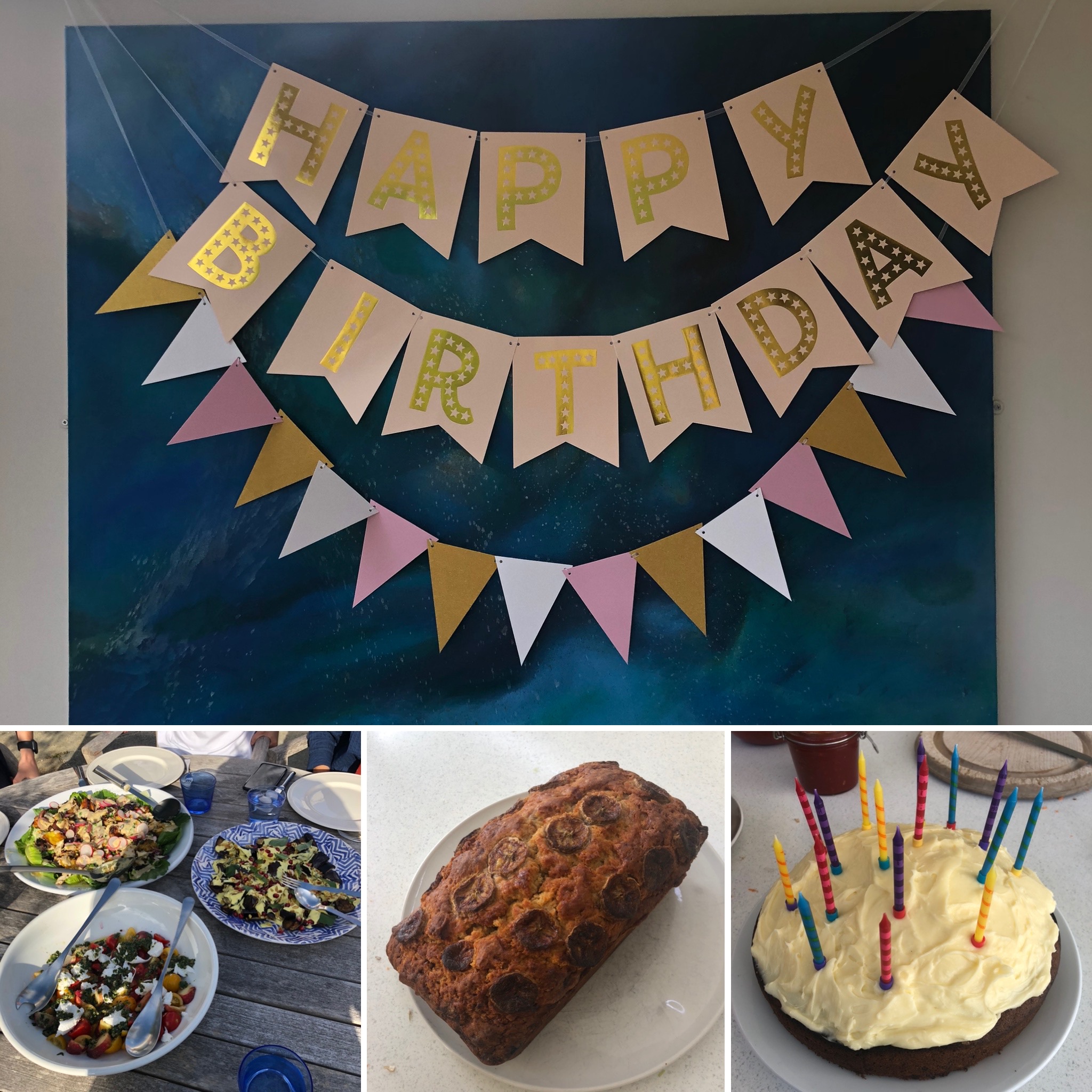Birthday Banners And Delicious Homemade Birthday Food
