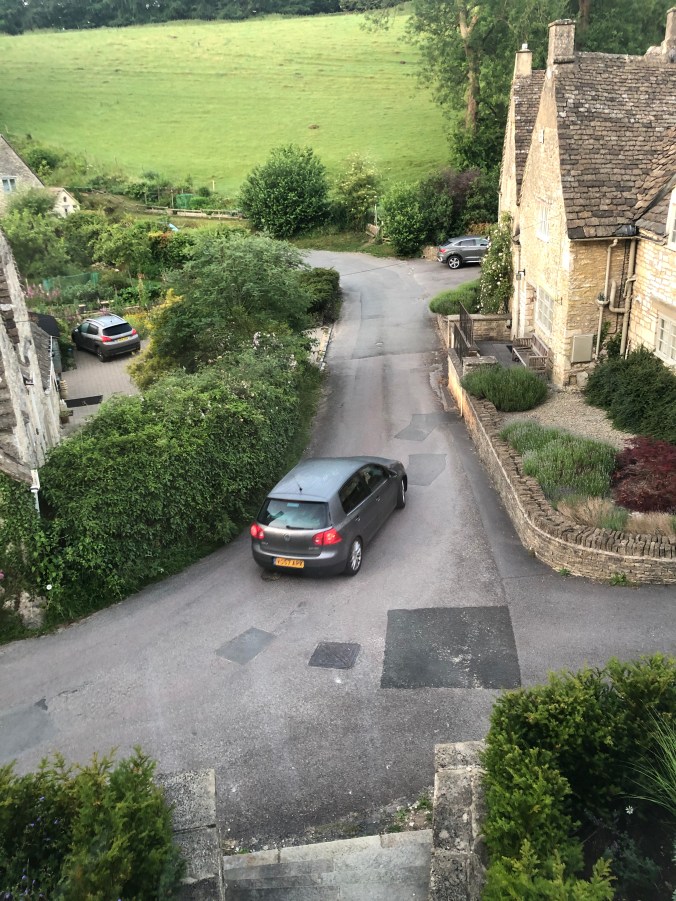 Watching Youngest Son From Our Bedroom Departing In The Wee Early Hours 