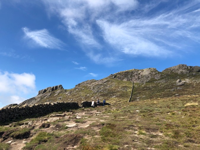 Walking Up Beside Part Of The Mourne Wall