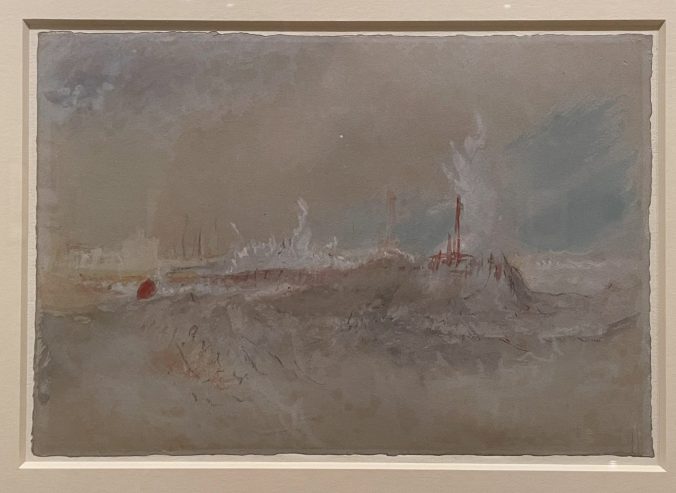 'A Rough Sea Bearing Against Margate Jetty' By J.M.W. Turner