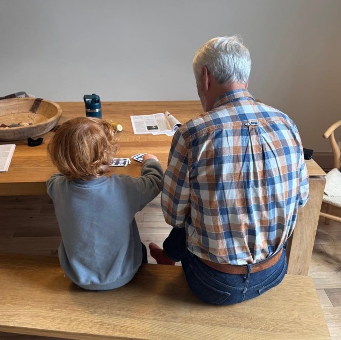 Playing Cards With First Grandchild (FG)