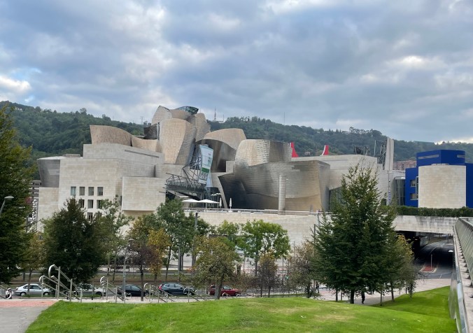 Approaching The Guggenheim Museum