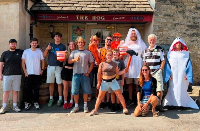 Kicking Off The Charity Pub Crawl - 10.30am At The Hog