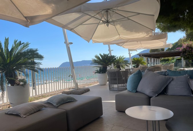 Alassio: Drinks On The Hotel Terrace And Dinner On The Hotel Beach