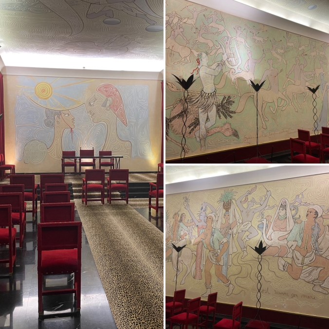 Jean Cocteau's Murals In The Wedding Hall, Menton