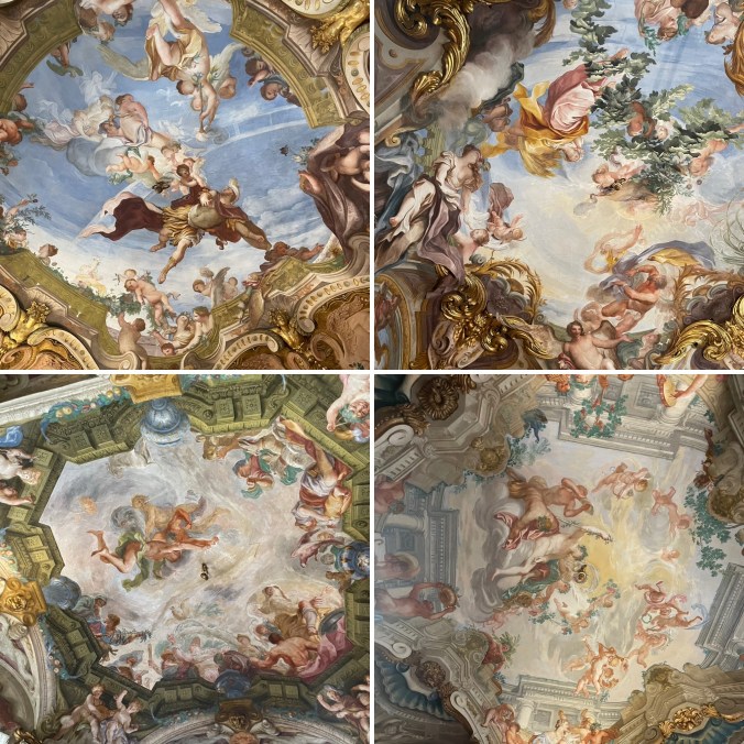 Some Of The Ceiling Paintings, Palazzo Rosso, Genoa