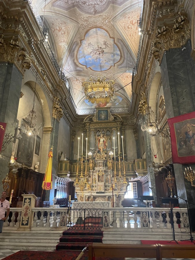 Inside Basilica Saint-Michel Archange