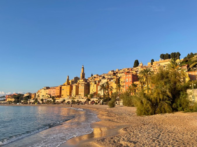 Menton From The Beach Walk